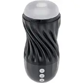 Playboy Solo Stroker - oplaadbare zuigende masturbator (zwart)