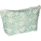 Traveller Toilettas palm groen/wit 30cm x 19.5cm