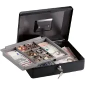 Masterlock kluis geldkist met tray en handvat, CB-12ML