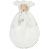 Happy horse Lam Lugano Knuffeldoekje - Wit - Knuffel cadeau