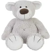 Happy horse knuffelbeer Baggio, grijs, 40 cm - pluche teddybeer