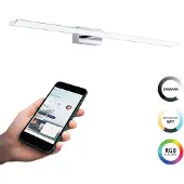 Eglo connect.z Tabiano-Z Smart Spiegellamp - 90,5 cm - Grijs|Wit