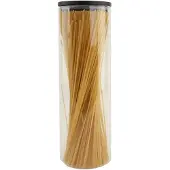 OTIX Spaghetti Voorraadpot - Glas met Deksel - 1320ml - Zwart - Hout
