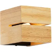 QAZQA Landelijke wandlamp eiken hout 9,7 cm - Transfer Groove