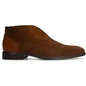 Van lier Cognac suède veterboots | Maat 43