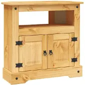 vidaXL Wandtafel Mexicaans grenenhout Corona-stijl 80x43x78 cm