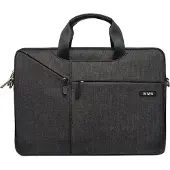 Wiwu Laptoptas 15.6 Inch - Laptophoes Met Ritssluiting - Fonu Sleeve Alle Merken - Tas Alle Laptops Tot 15.6 Inch - Met Schouderriem - Zakelijke Laptoptas - Veel Opbergvakken - Laptopsleeve - Zwart