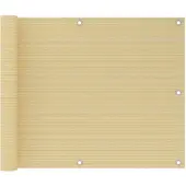 vidaXL Balkonscherm 75x300 cm HDPE beige