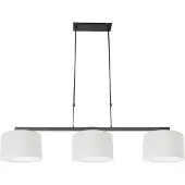 Steinhauer Hanglamp Stang Zwart + Kap Wit Linnen