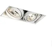 QAZQA Inbouwspot wit GU10 AR70 trimless 2-lichts - Oneon