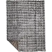 Mars & More plaid teddy bobbel grijs 130x170cm