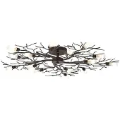 LINDBY Plafondlamp , Bigna, dimbare, Roestbruin, Woonkamer, Metaal, Modern