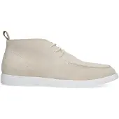 Manfield Beige suède veterboots | Maat 40