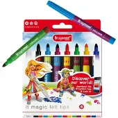 Bruynzeel Viltstiften 8 Magic Felt Tips Multi multi Stift