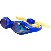 Arena Spider Mirror Goggles Kinderen, blauw/geel 2023 Zwembrillen