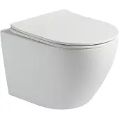 Guido Gusto Hangend toilet Pietro randloos inclusief softclose zitting mat wit 49x37x37cm