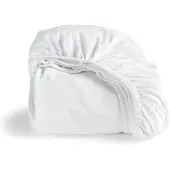 Damai hoeslaken flanel 180x220 white |
