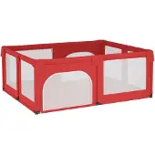 vidaXL Babybox met 2 deuren oxford stof rood