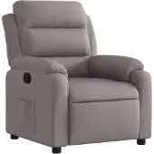 vidaXL Fauteuil verstelbaar stof taupe