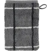 Cawö Washandje Noblesse Square Karo Anthracite (Set van 6)