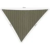 Shadow Comfort driehoek 4,5x5x5,5m Desert Storm met bevestigingsset