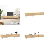 vidaXL Tv-meubel 150x36x30 cm bewerkt hout sonoma eikenkleurig