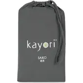 Kayori Topper Hoeslaken Saiko Antracite (Jersey)-180 x 220 cm
