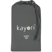 Kayori Split Topper Hoeslaken Saiko Antracite (Jersey)-180 x 220 cm