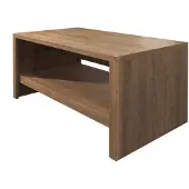 Meubella Monaco salontafel met opbergplank - eiken