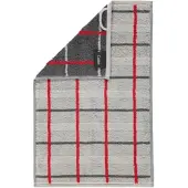 Cawö Gastendoek Noblesse Square Karo Platinum (Set van 6)