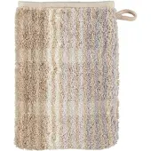 Cawö Washandje Noblesse Cashmere Stripes Sand (Set van 6)