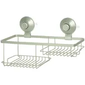 IDesign Doucherek Everett Push Lock Combo Caddy Met Zuignap Beige
