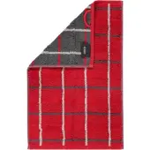 Cawö Gastendoek Noblesse Square Karo Red (Set van 6)
