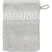 Cawö Washandje Noblesse Duo Reversible Platinum (Set van 6)