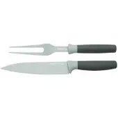 Berghoff Set vleesmes & -vork grijs - Leo