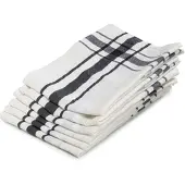 Libeco Theedoek Camaret Black Linnen (Set van 6)
