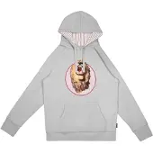Snurk Hoodie Men Lion Head Uni Grey-M