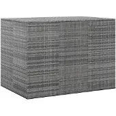 vidaXL Tuinbox 145x100x103 cm polyetheen rattan grijs