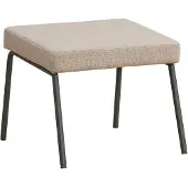 Livin24 Hocker Espen taupe gerecyclede stof