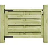 vidaXL Poort 100x75 cm geïmpregneerd grenenhout groen