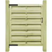 vidaXL Poort 100x125 cm geïmpregneerd grenenhout groen
