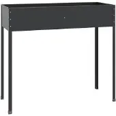 vidaXL Plantenbak 100,5x40,5x90 cm gegalvaniseerd staal antracietkleur