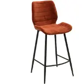 Naber GmbH (Tablon) Velvet barkruk Toby koper 71 cm