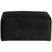 Livin24 Hocker Memphis velvet zwart