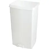 Huismerk Pedaalemmer Met Zakhouder Wit 60L