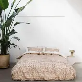 Snurk Dekbedovertrek Twirre Sand?Percal-200 x 200 / 220 cm | 2-Persoons