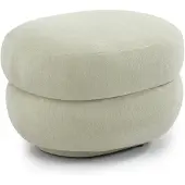 Livin24 Hocker Mia ovaal chenille mint groen