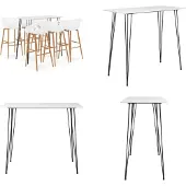 vidaXL 7-delige Barset wit