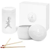 Solstickan Design Solstickan cadeaubox geurkaarsen + luciferdoosje Wit - geurkaars eucalyptus