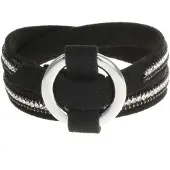 Behave - wikkelarmband met riemsluiting - city chique stijl